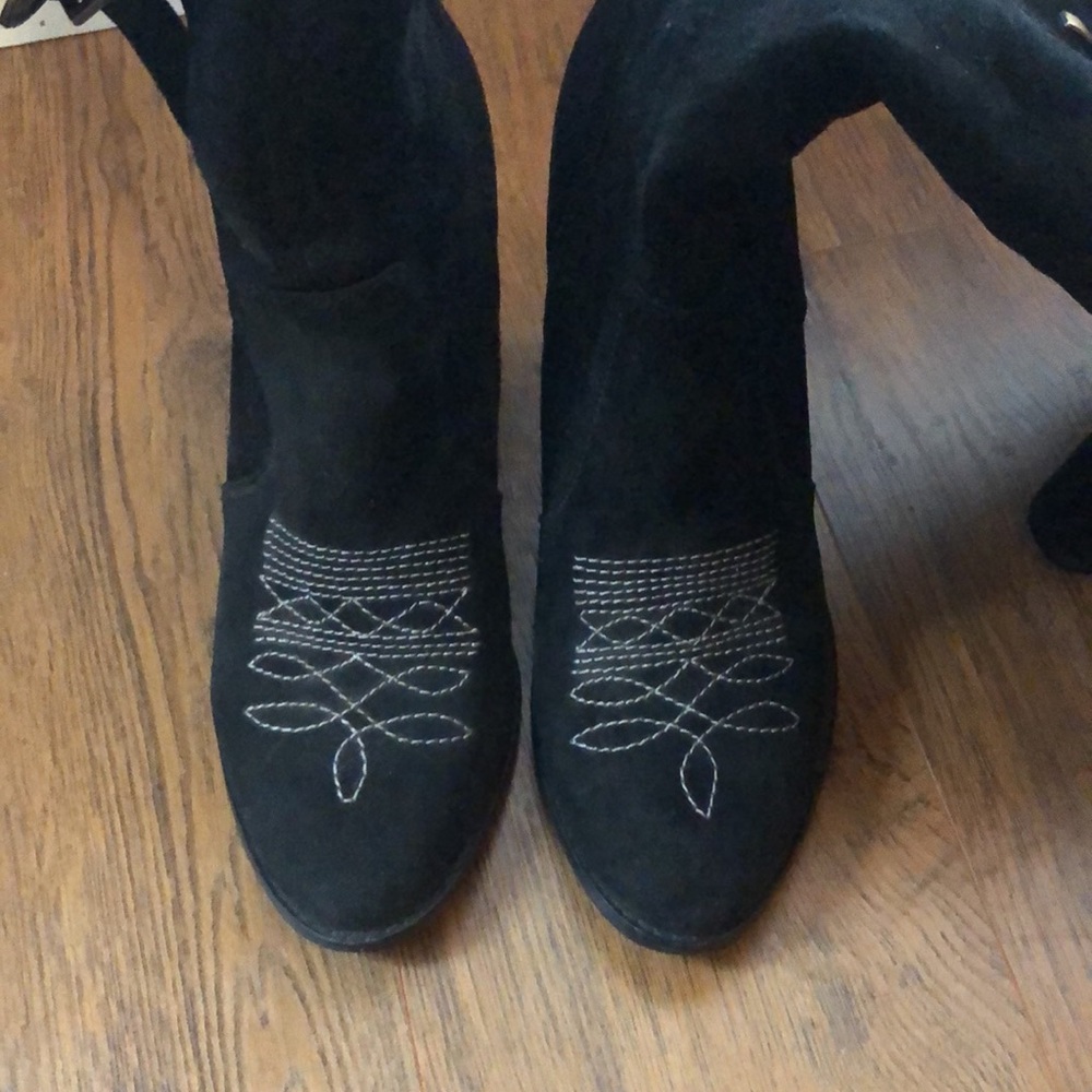 Vintage Nightwalker Esperado Western Cowboy Y2K Suede Boot size 9 - Picture 11 of 12